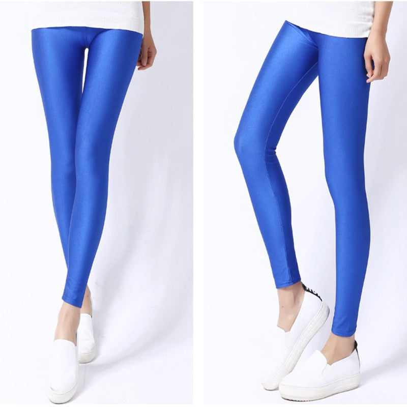 Online discount shop Australia - 5 Color Women Leggings Faux Leather Nylon High Quality Slim Leggings Plus Size High Elasticity Sexy Pants Leggins Free Size