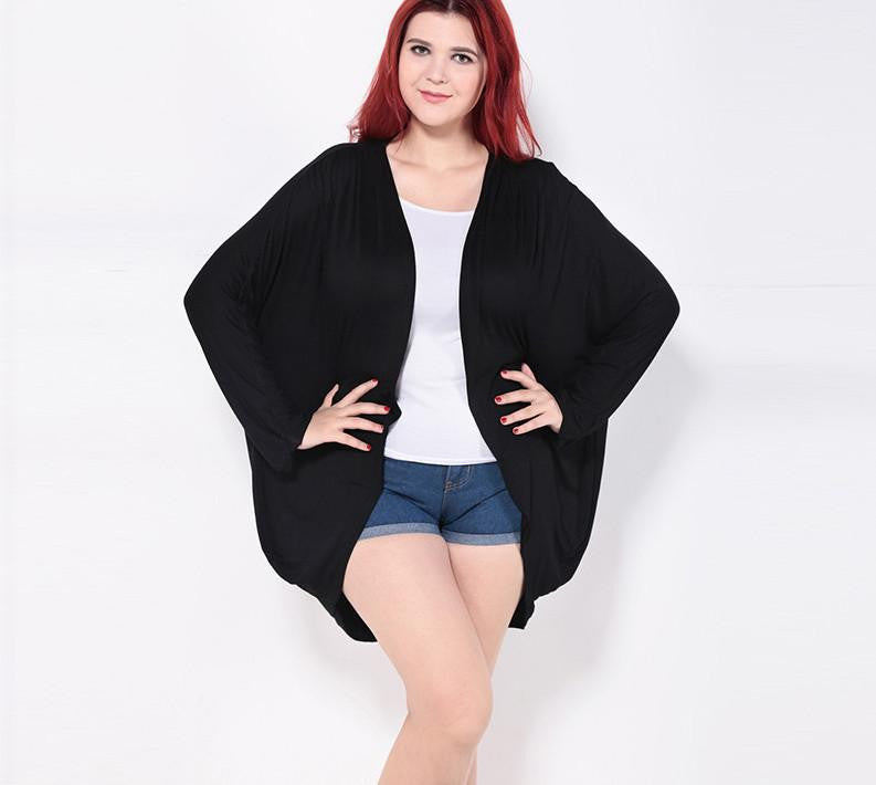 Online discount shop Australia - Kissmilk Plus Size Women Loose Big Size Kimono Cardigan Blouse 3XL 4XL 5XL 6XL