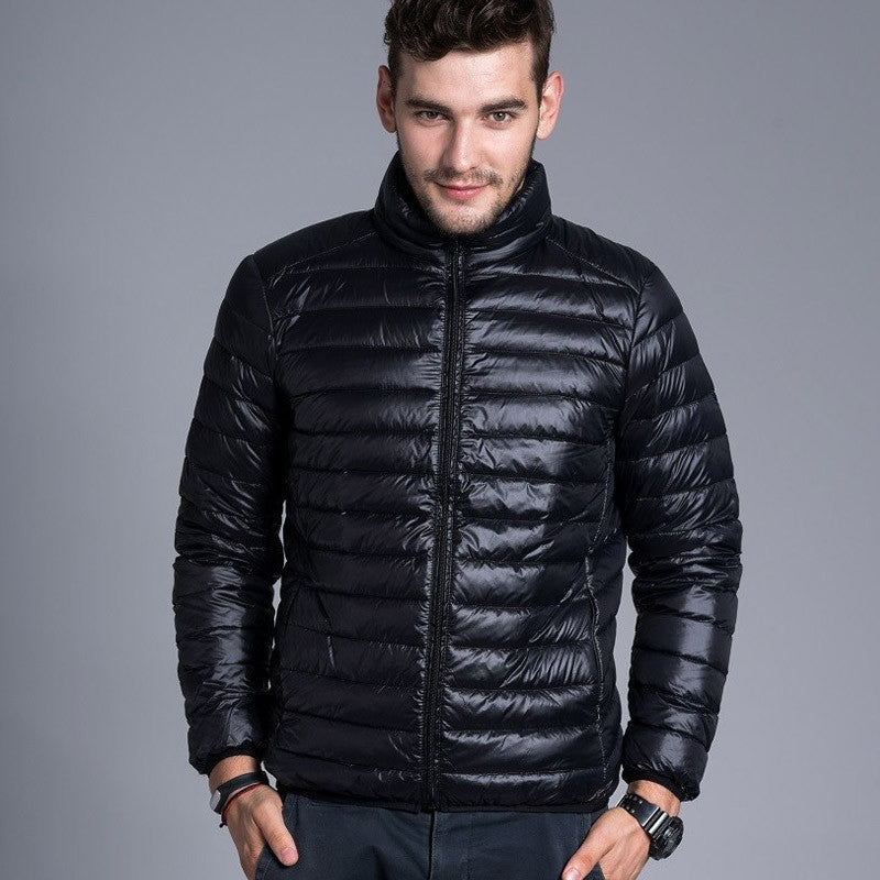 Online discount shop Australia - Men casual warm Jackets solid thin breathable Jacket Mens outwear Coat Lightweight parka Plus size XXXL hombre jaqueta