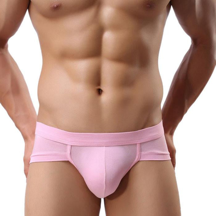 Trunks Underwear Men Men's Briefs Shorts Bulge Pouch soft Underpants Solid color