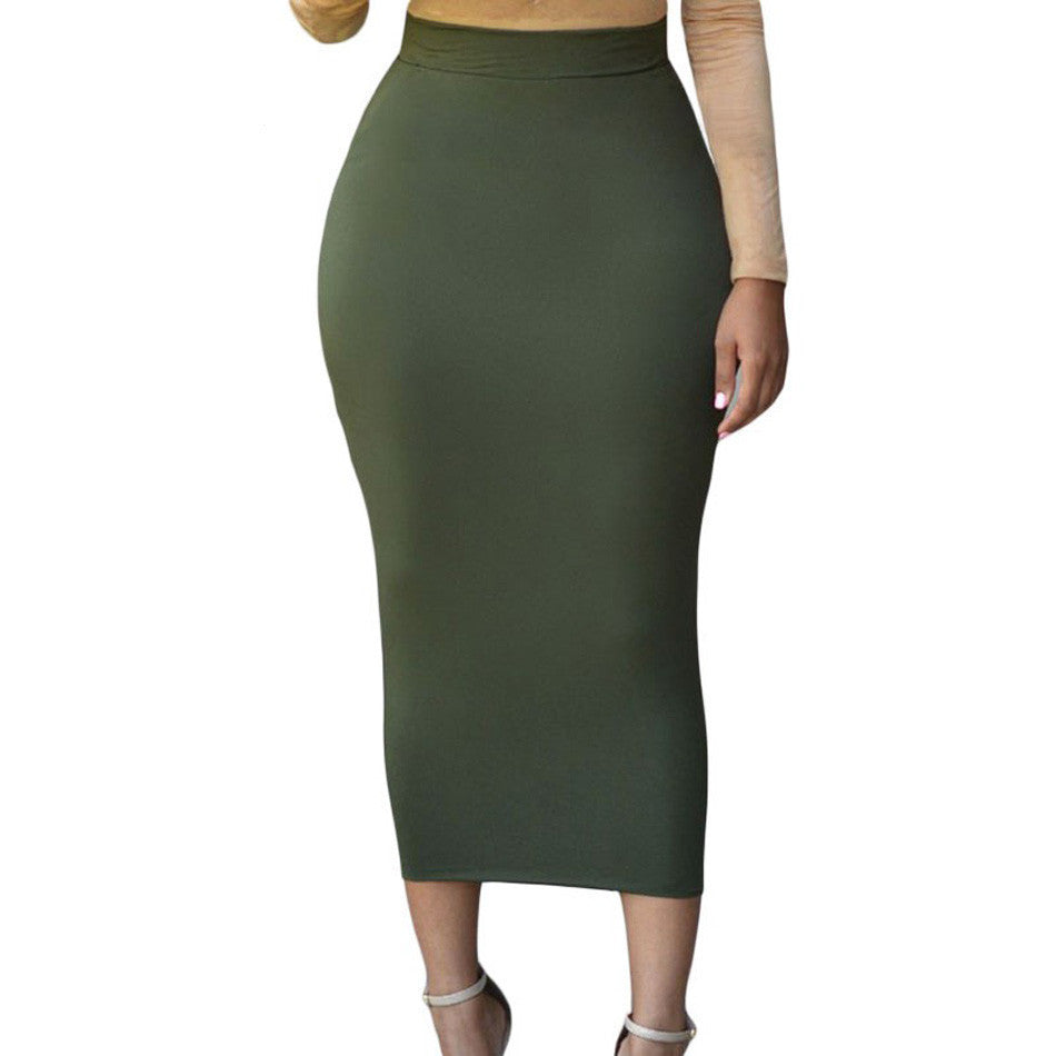 Online discount shop Australia - Casual Female Long Skirt Black High Waist Long Tight Maxi Skirts For Women Maxi Pencil Women Long Skirt High Waist