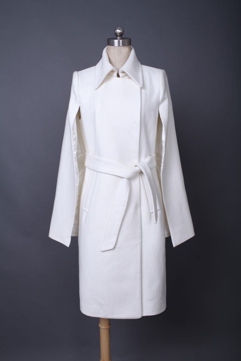 Coat Women's Cloak Cape Wool Coat Outer Overcoat Plus size XS-XXL