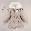 Women Slim Plus Size Outwear Medium-Long Wadded Jacket Thick Hooded Cotton Wadded Warm Cotton Parkas