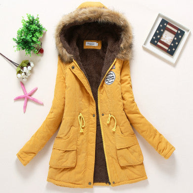 Online discount shop Australia - Coat Women New Parka Casual Outwear Military Hooded Thickening Cotton Coat  Jacket Fur Coats Women Clothes D21