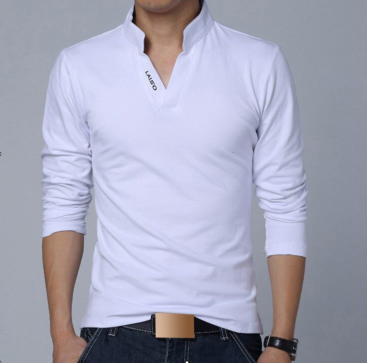 Polo Men Shirt Mens Long Sleeve Solid Shirts Polos Casual cotton Plus Brand Tops Tees