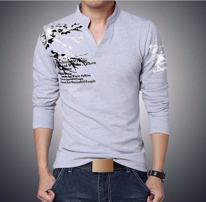 Polo Men Shirt Mens Long Sleeve Solid Shirts Polos Casual cotton Plus Brand Tops Tees