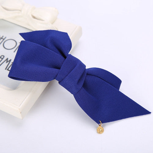 Online discount shop Australia - Big Solid Cloth Bows Hair Clips Hairpins Hair Accessories for Women Girl Wedding Hair Jewelry