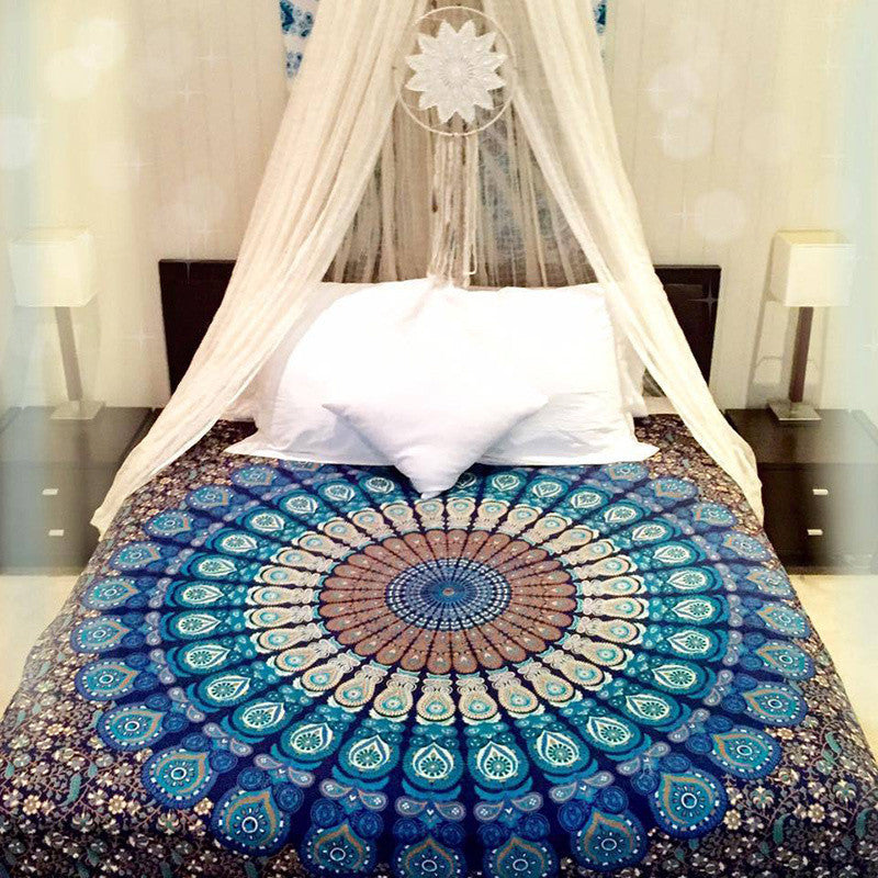 Online discount shop Australia - Indian Mandala Tapestry Wall Hanging Printed Beach Throw Towel Mat Table Cloth Bedding Outlet Home Decor 210x150cm
