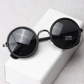 Fashion glasses Women men Fashion retro roundness colours Sunglasses 7 colors glasses