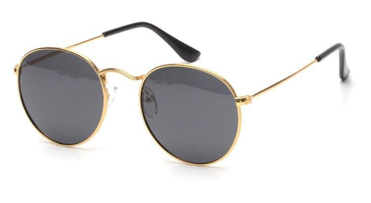 Women Retro Round Alloy Frame Sunglasses Brand Women Round Sunglasses