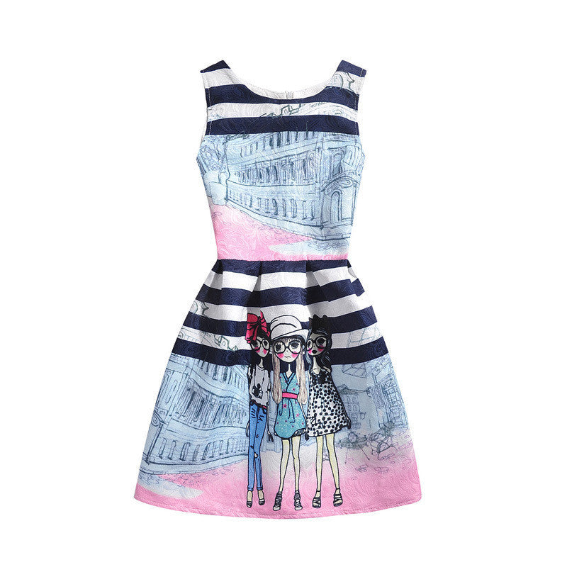 Online discount shop Australia - Girls Dresses Brand Fashion Robe Cotton Print Girl Dress Princess Dresses Girls Clothes