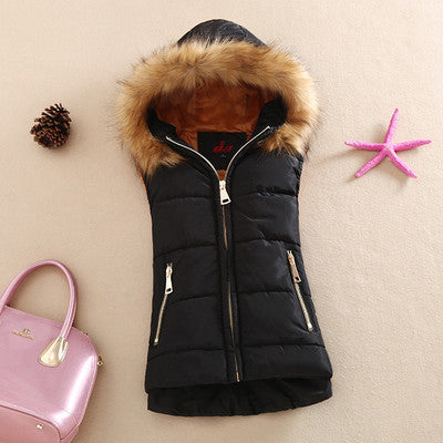 Online discount shop Australia - and cotton vest with a hood patchwork cotton vest female reversible jacket women