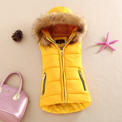 Online discount shop Australia - and cotton vest with a hood patchwork cotton vest female reversible jacket women