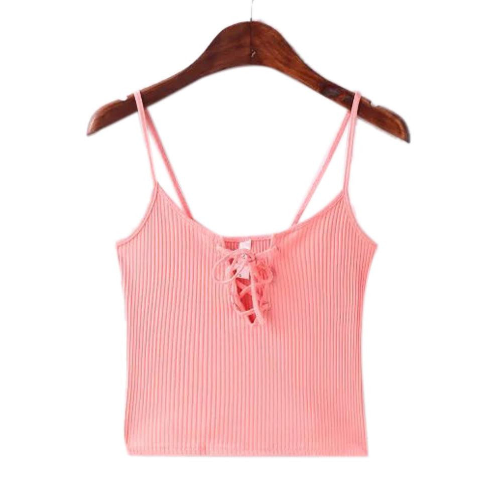 Online discount shop Australia - Feitong Sexy lacing up Crop Tops Camis New bralette bustier  Strappy Bra Vest Elastic Straps Tee Shirt Tank Tops