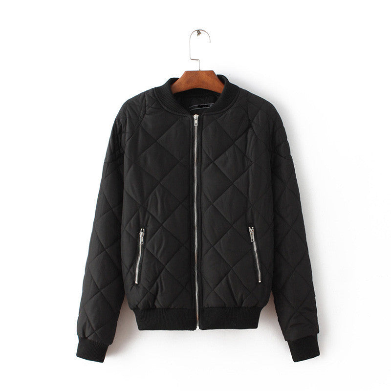 Online discount shop Australia - Female   pilot women basic coats  jacket zipper black women bomber jacket cool biker outwear short parka