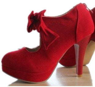 size big 34-43 Fashion Platform High Heels Women Pumps Bowtie Women Shoes Woman
