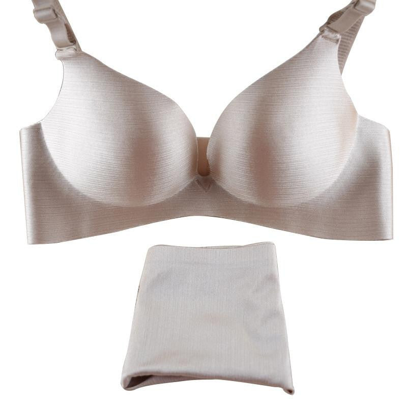 Women's Seamless Wire Push Up Bra and Panty Sets Underwear