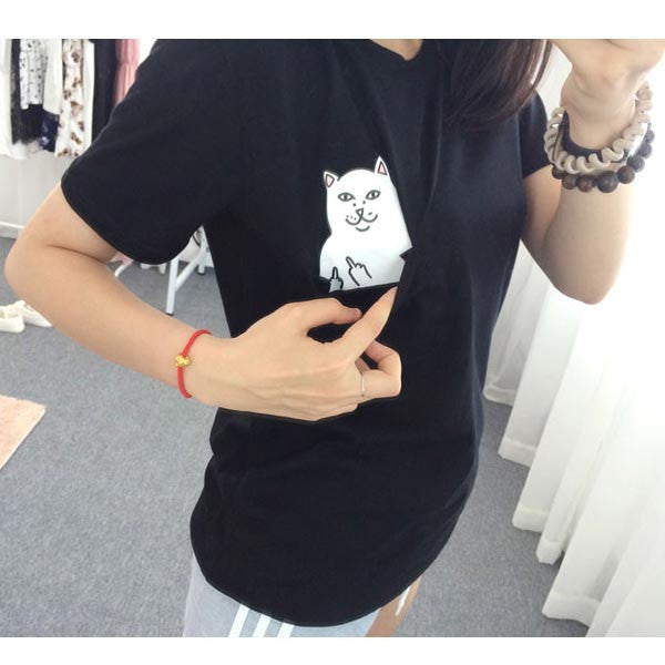 Online discount shop Australia - Black Is My Happy Color Letter Women Unisex Black O Neck T Shirts Printing Fashion Tee Black Tops Lady T-shirt 4 Plus size