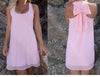 Summer dress women dress female summer style bow sundress plus size women clothing beach dress chiffon