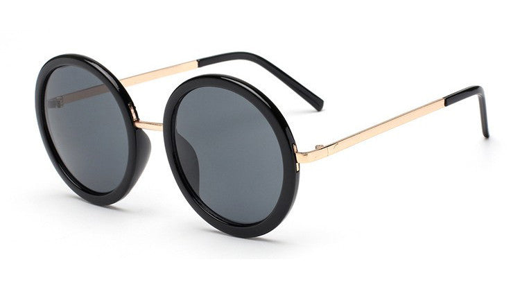 Retro Round Sunglasses Women Brand Vintage Sun Glasses Women Coating Sunglass