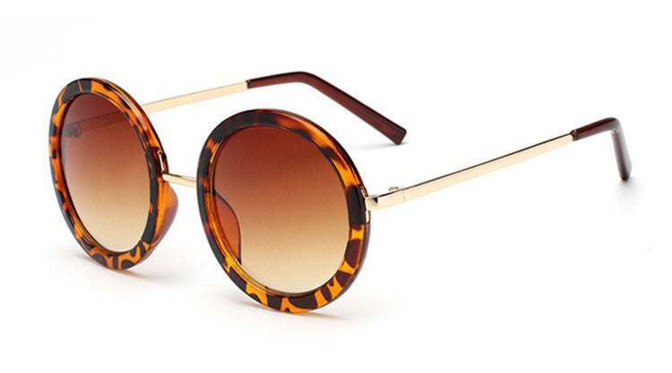 Retro Round Sunglasses Women Brand Vintage Sun Glasses Women Coating Sunglass