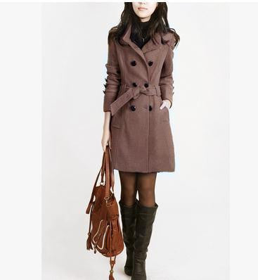 Online discount shop Australia - New arrival fashion women's wool coat double-breasted wool mixed female warm woolen outerwear large size clothing