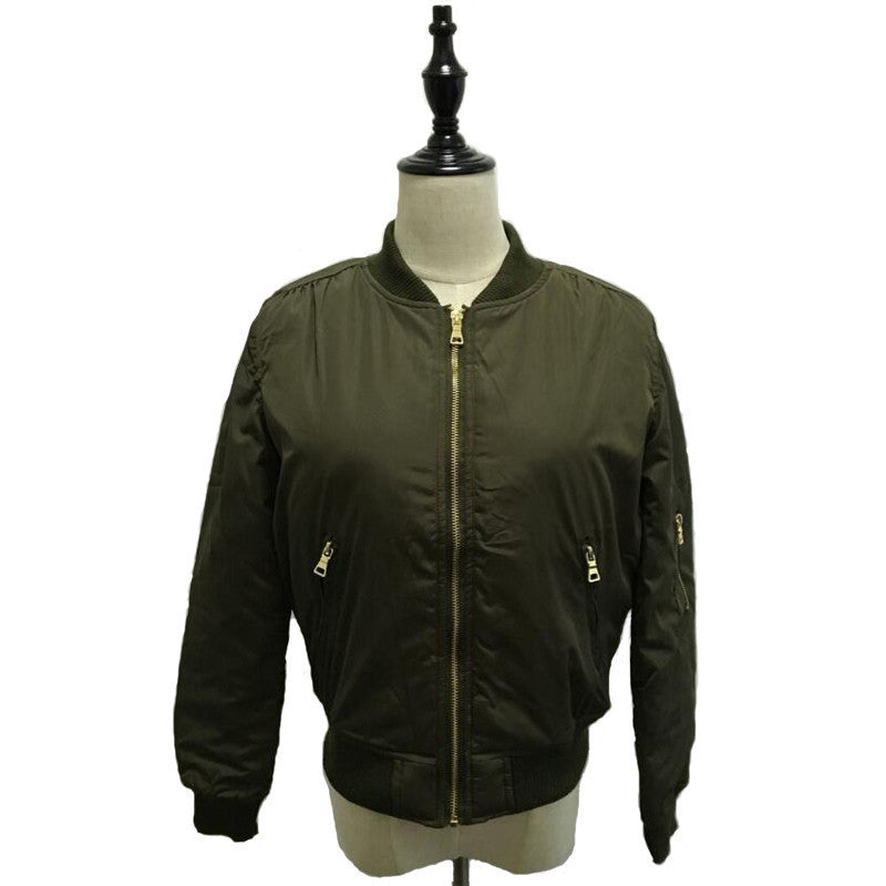 Online discount shop Australia - Flight army green bomber jacket women jacket and women's coat clothes bomber ladies