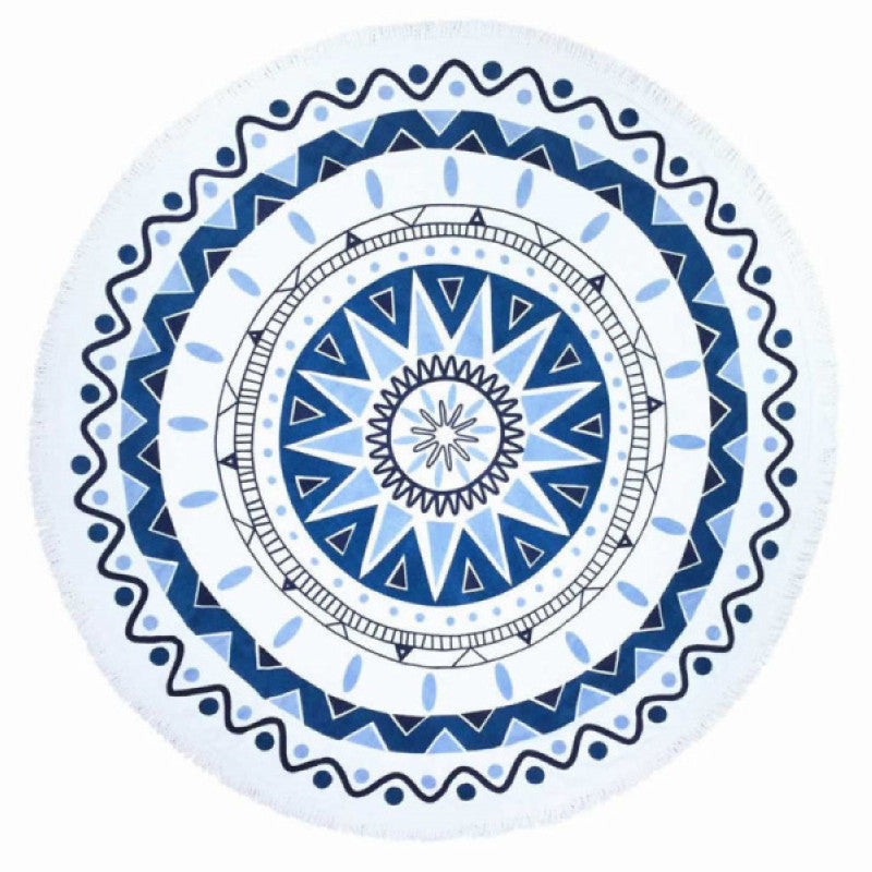 Round Tassel Tapestry Beach Picnic Throw Towel Mat Blanket Home Decor