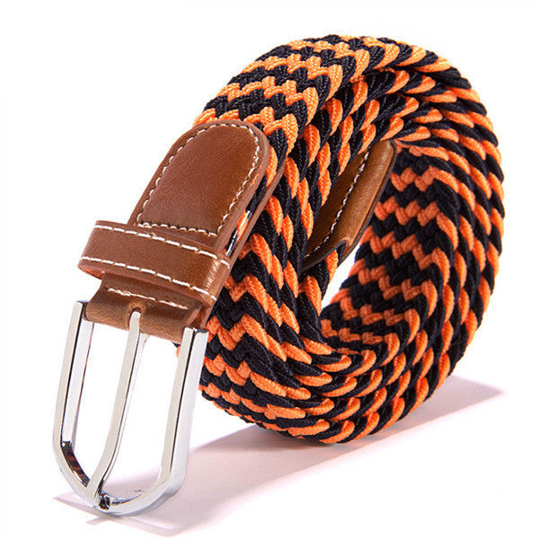 Online discount shop Australia - 31 Colors Men Women's Canvas Plain Webbing Metal Buckle Woven Stretch Waist Belt