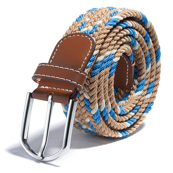 Online discount shop Australia - 31 Colors Men Women's Canvas Plain Webbing Metal Buckle Woven Stretch Waist Belt