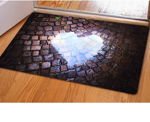 Online discount shop Australia - Fashion 3D Trap Printed Carpet For Living Room Bedroom Floor Mats Kitchen Rugs Entrance Doormats Funny Rubber Door Mat #85123