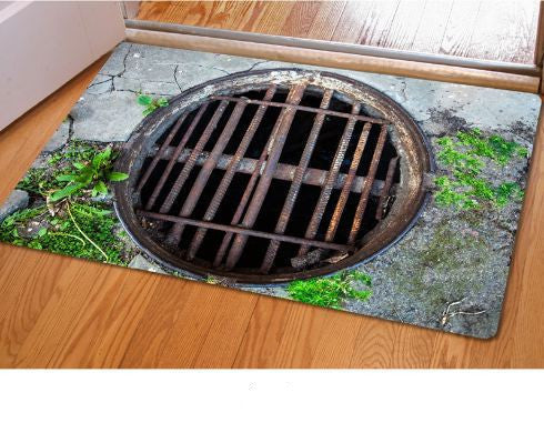 Online discount shop Australia - Fashion 3D Trap Printed Carpet For Living Room Bedroom Floor Mats Kitchen Rugs Entrance Doormats Funny Rubber Door Mat #85123