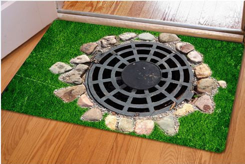 Online discount shop Australia - Fashion 3D Trap Printed Carpet For Living Room Bedroom Floor Mats Kitchen Rugs Entrance Doormats Funny Rubber Door Mat #85123