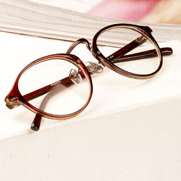 Men Women Nerd Glasses Clear Lens Eyewear Unisex Retro Eyeglasses Spectacles
