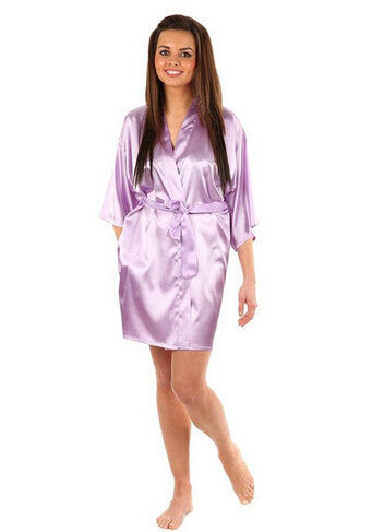 Silk Robe Bathrobe Women Silk Bridesmaid Robes Navy Blue Robes Satin Robe Ladies Dressing Gowns