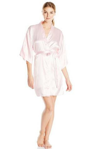 Silk Robe Bathrobe Women Silk Bridesmaid Robes Navy Blue Robes Satin Robe Ladies Dressing Gowns