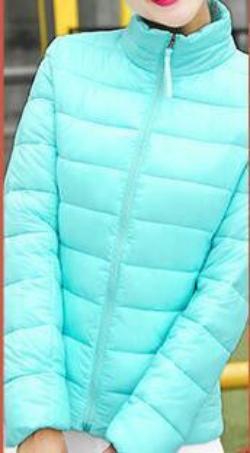 ultra light down jacket women large size Slim jacket Solid Female Parka and Jackets