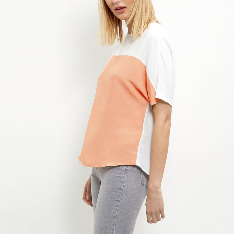 Online discount shop Australia - Fashion Short Sleeve O Neck Vintage Patchwork Chiffon Women Blouse Casual Shirt Tops Plus Size 5XL 6XL XXXXL
