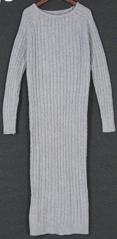 Women long sweater dress autumn winter sexy slim Bodycon Dresses Elastic Skinny Brief Knitted Dress vestidos