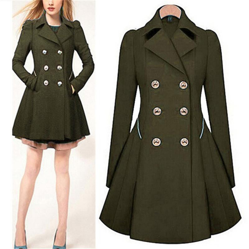 Trench Coat Womens Coat Classic waist was thin coat Windbreaker Women Trench Female Long Sleeve