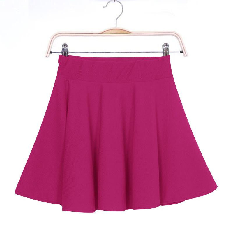 Women Skirt Mini Short Skirt Fall Skirts Womens Stretch High Waist Pleated Tutu Skirt