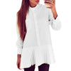 Women Blouses Fashion Long Sleeve White Shirt Dress Ladies Chiffon Tops for Women Clothing