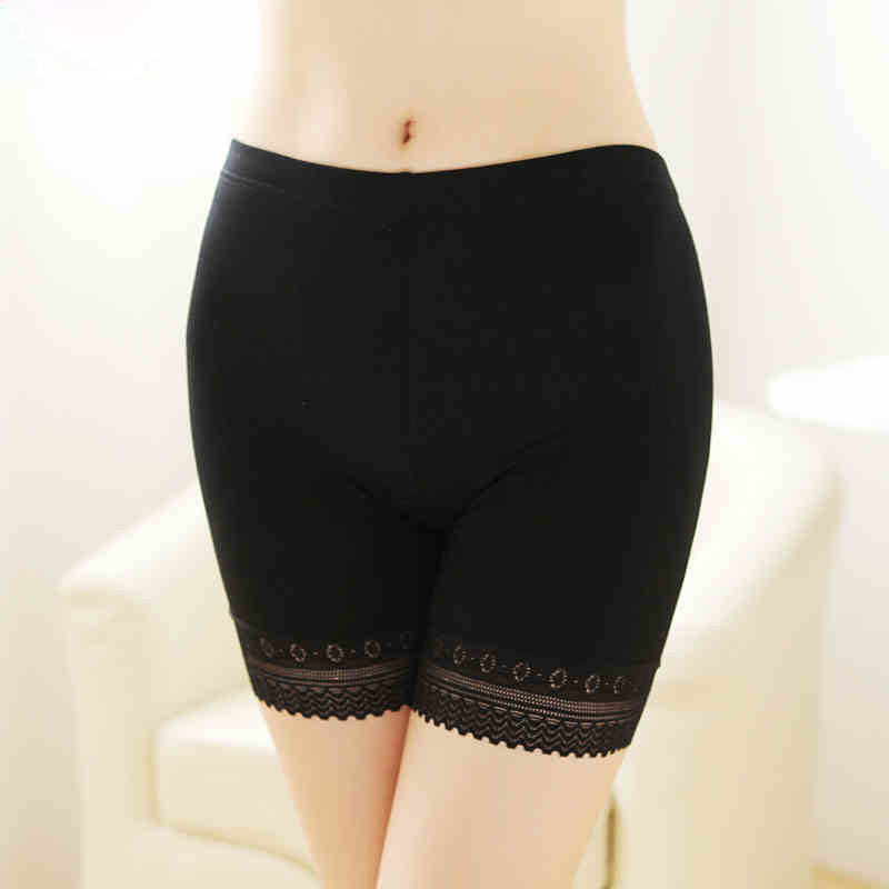 Online discount shop Australia - LG006 Style Ladies Boxer Short Safe Pants Bamboo boyshort underpants with Lace Plus Sizes 2XL and 4XL