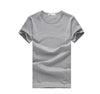 Slim dark green red orange blue gray black white T shirts Slim Fit Short Sleeve T-shirt 6 size S-XXXL