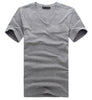 Slim dark green red orange blue gray black white T shirts Slim Fit Short Sleeve T-shirt 6 size S-XXXL