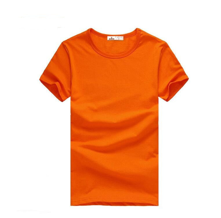 Slim dark green red orange blue gray black white T shirts Slim Fit Short Sleeve T-shirt 6 size S-XXXL