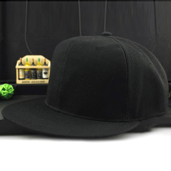 Online discount shop Australia - Adjustable Men Women Baseball Cap Solid Hip-Hop Snapback Flat Hat Visor
