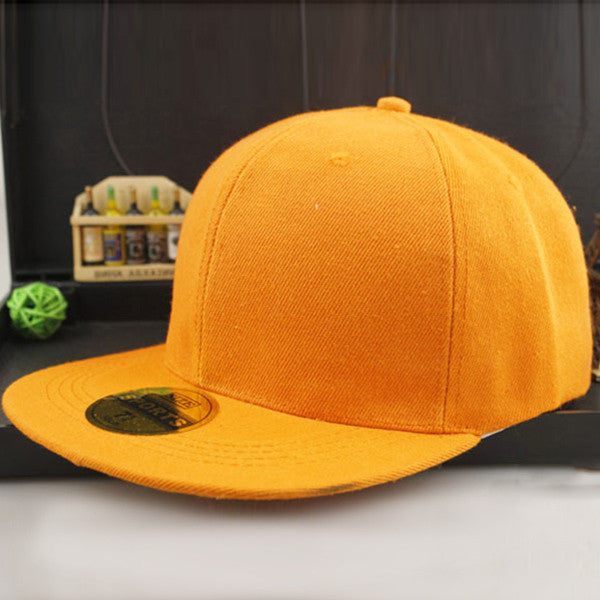 Online discount shop Australia - Adjustable Men Women Baseball Cap Solid Hip-Hop Snapback Flat Hat Visor