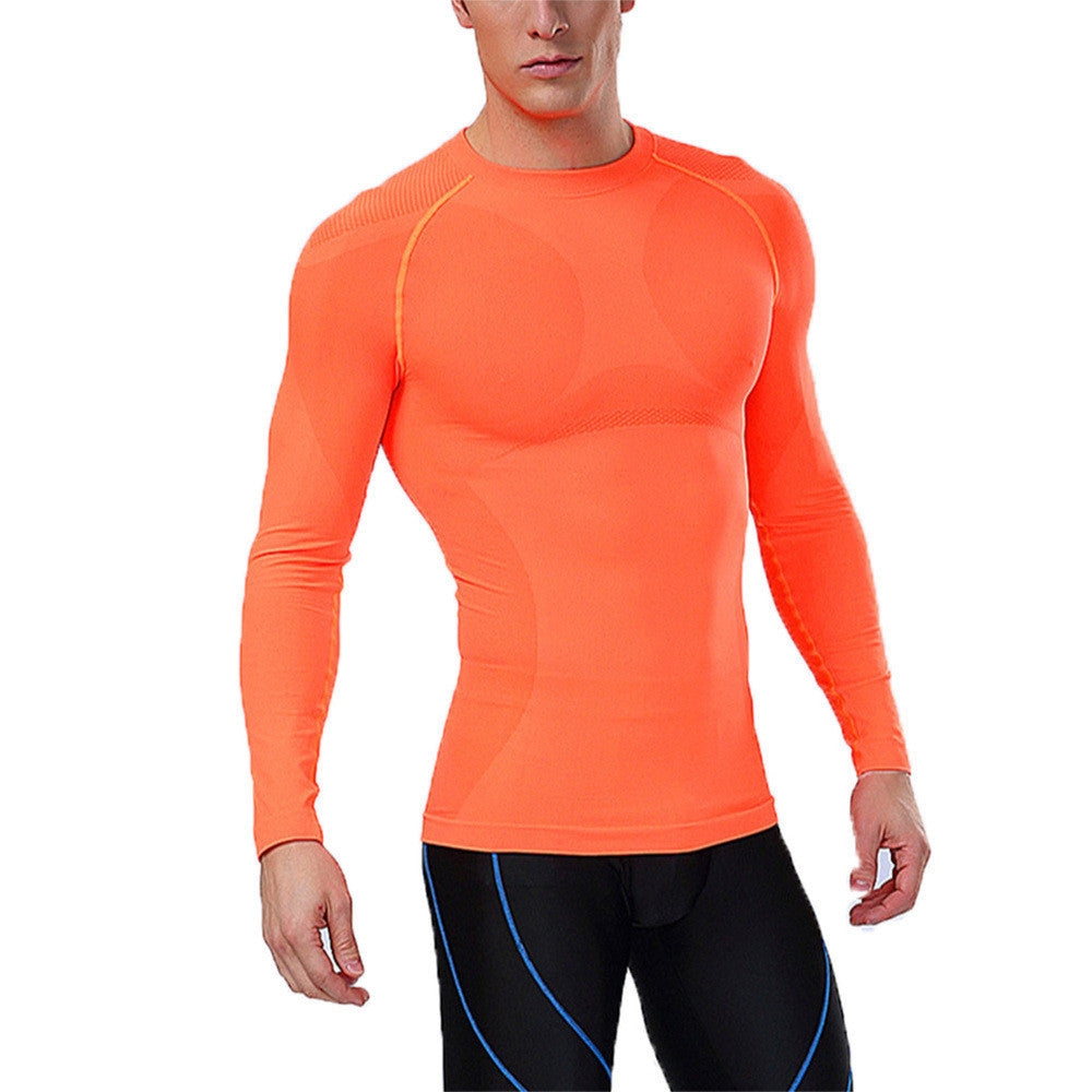 Online discount shop Australia - Men Compression Long Sleeve Tight Shirts Bodybuiding Base Layer Top M-XXL