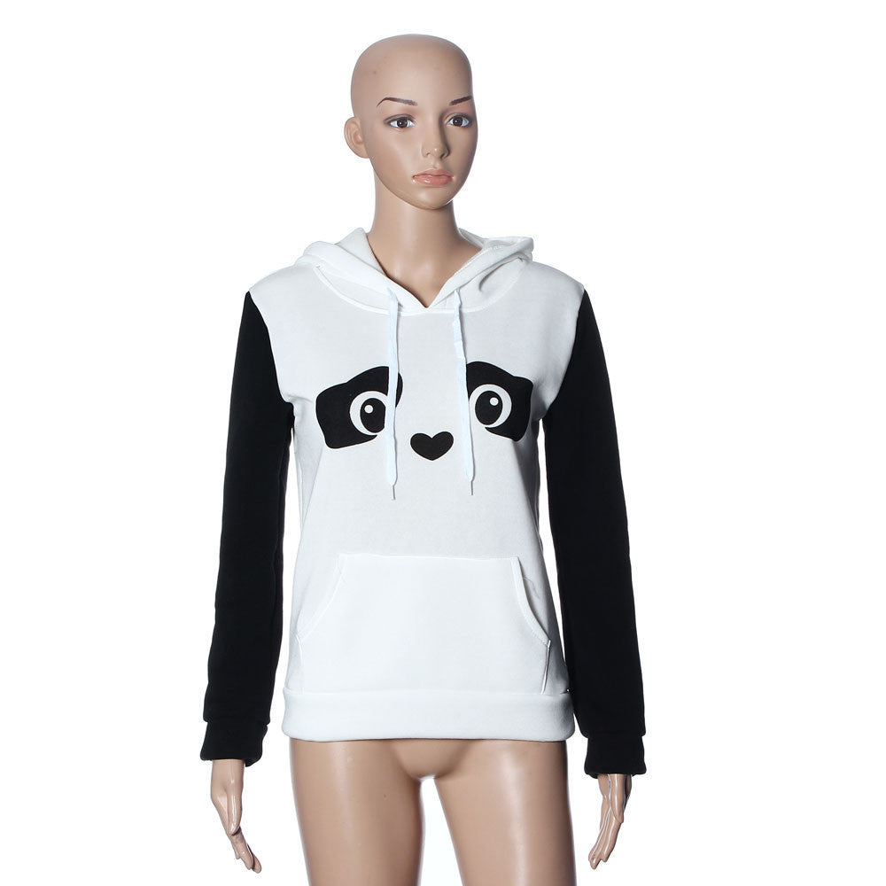 Lovely Womens Panda Pocket Hoodie Sweatshirt Hooded Pullover Tops for women clothing